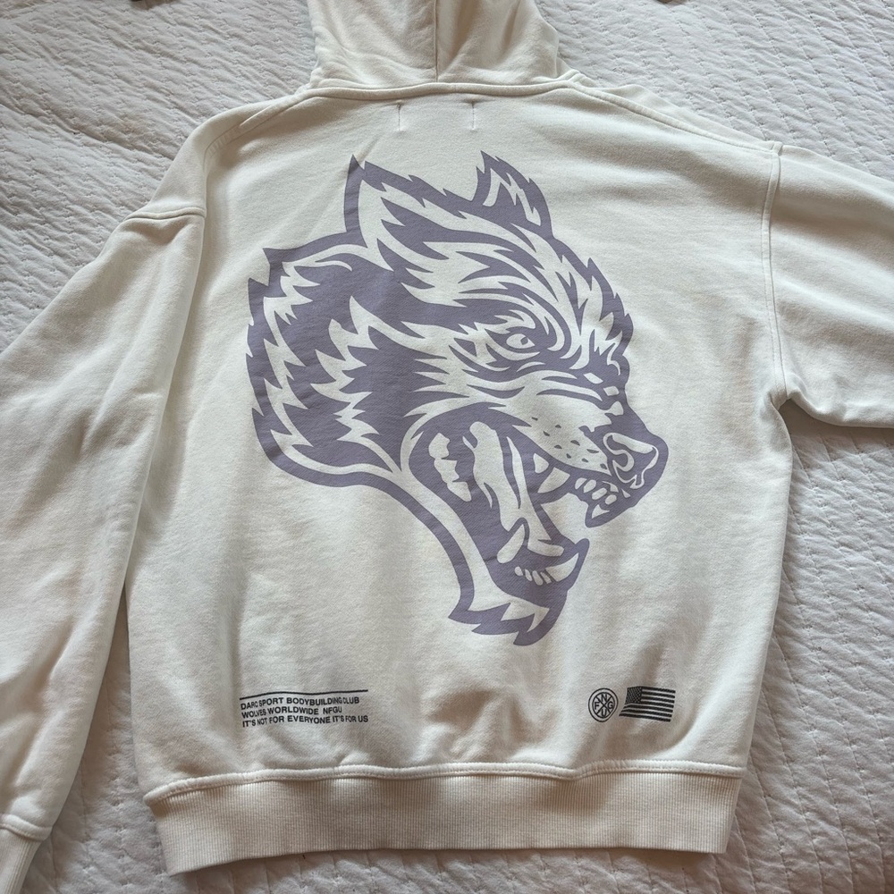 White and Purple Darc Sport Hoodie